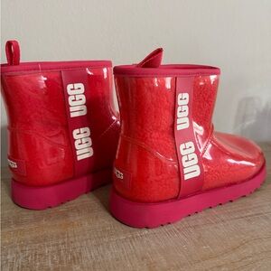 UGG Bright Red Glossy Boots